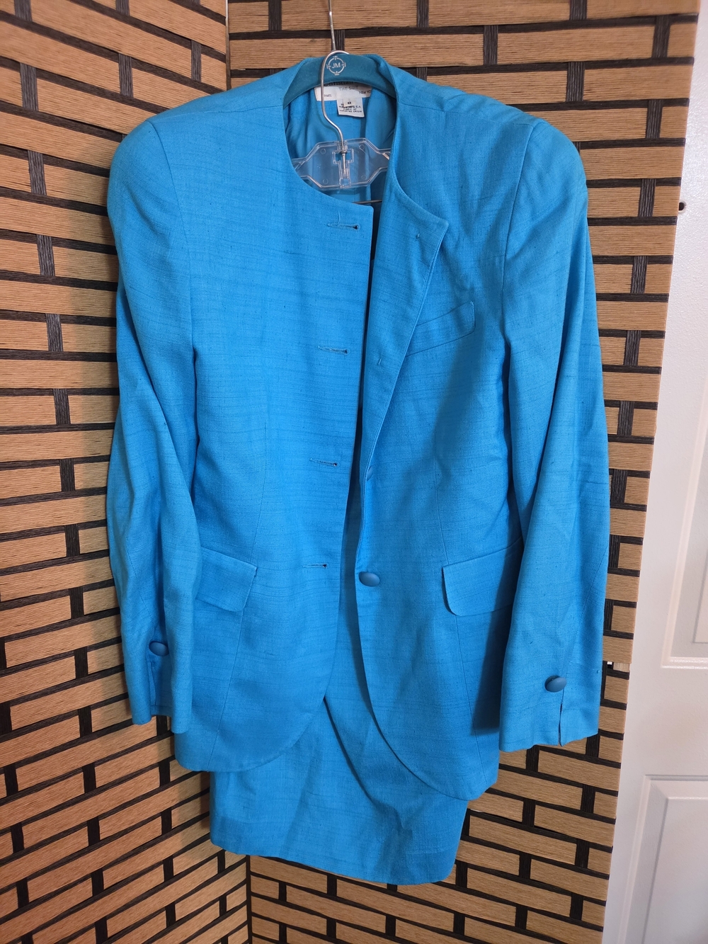 Dior Men’s Turquoise Suit Jacket and Skirt Set